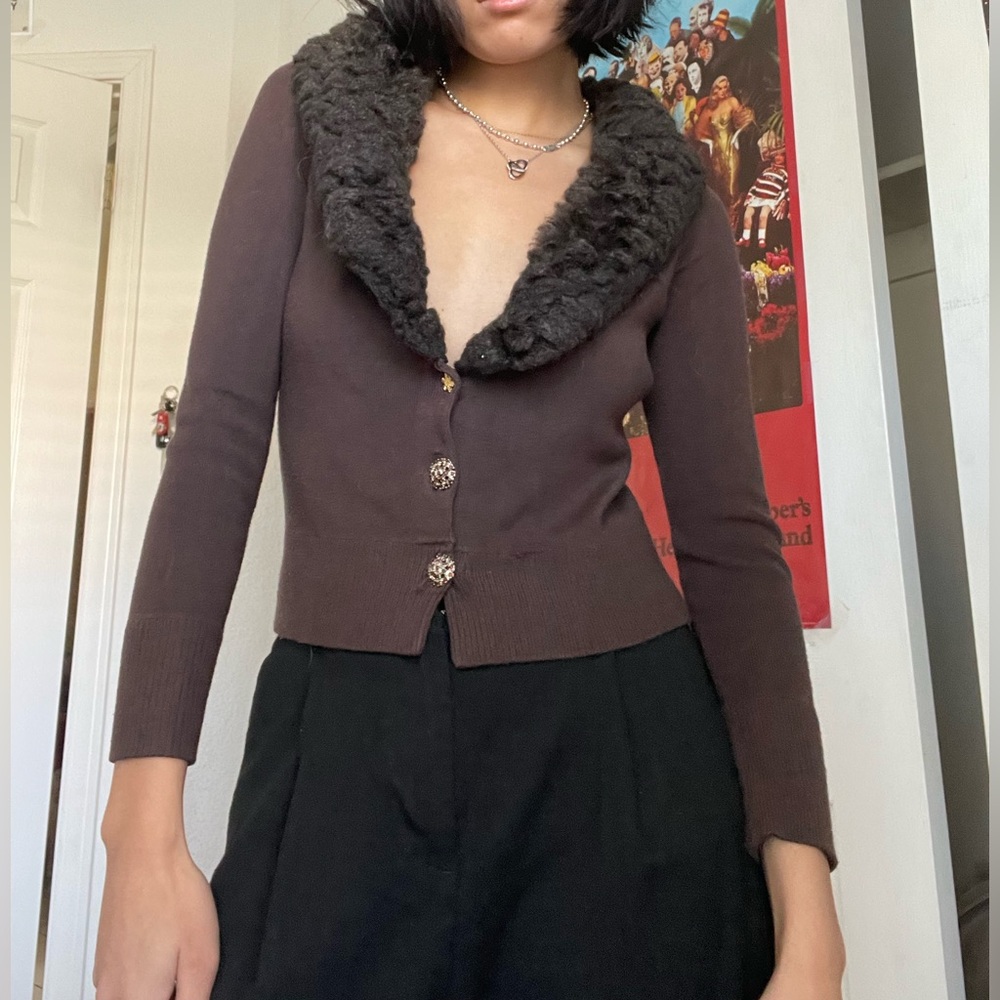 Fur Cardigan
